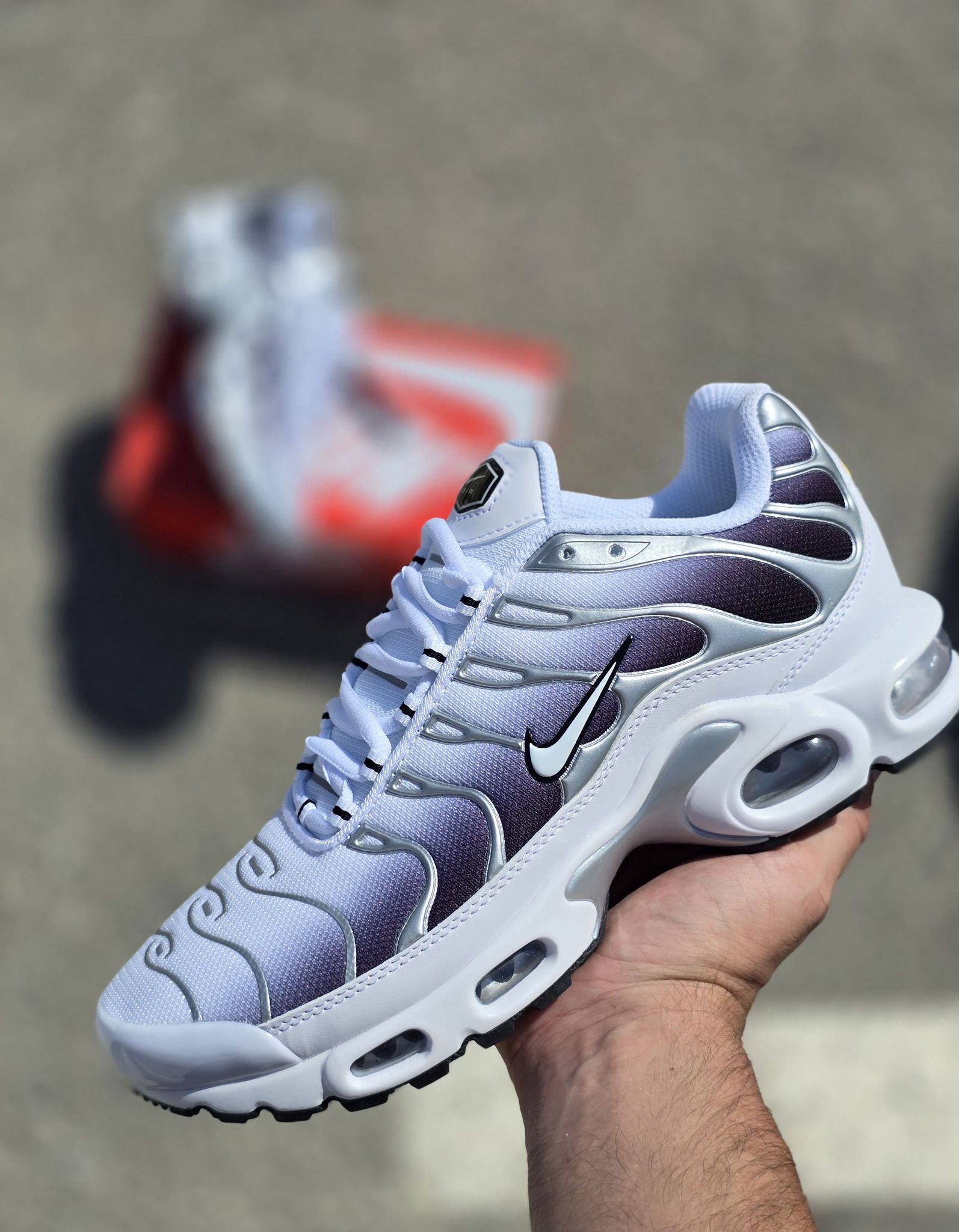 Nike TN Blanca y Gris