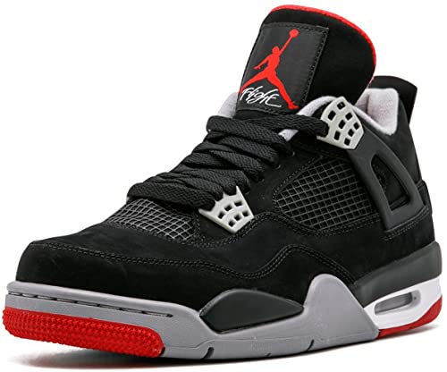 Jordan 4 Negras Suela Roja